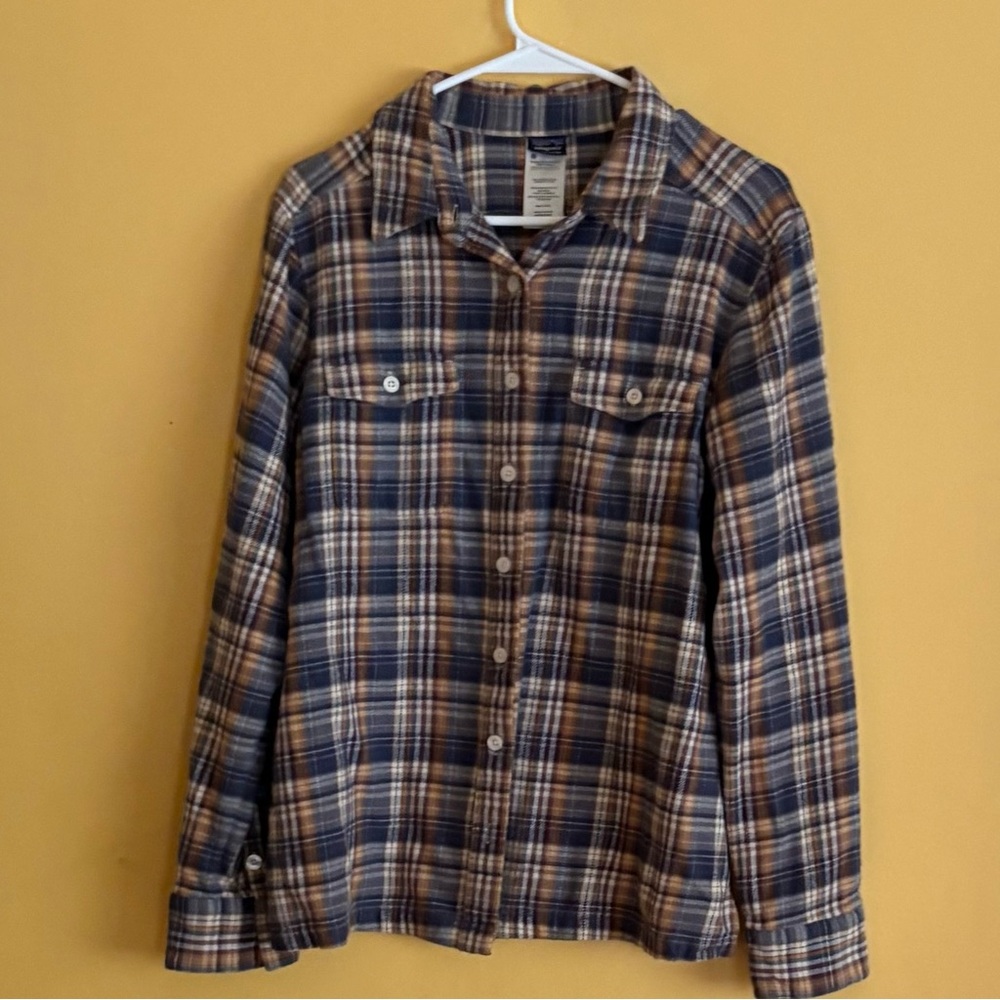 Patagonia Flannel Fjord Plaid Shirt. Size 10.